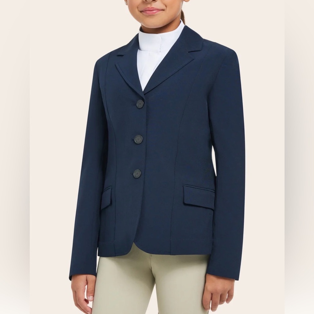 Navy English Show Coat by RJ Classics- Girls 12s